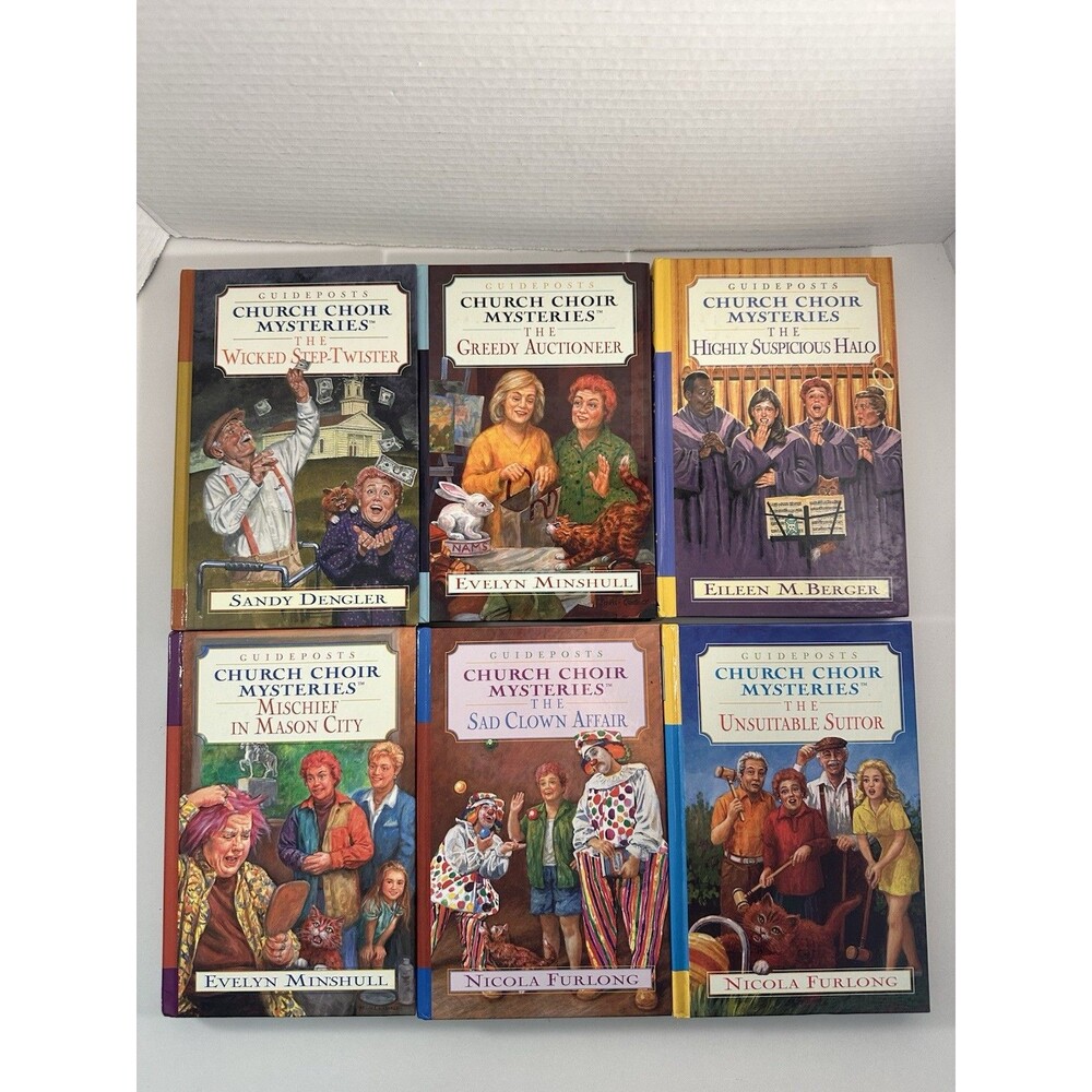 Guideposts Church Choir Mysteries Novels Hardback Book Lot Of 6 Nicola Furlong